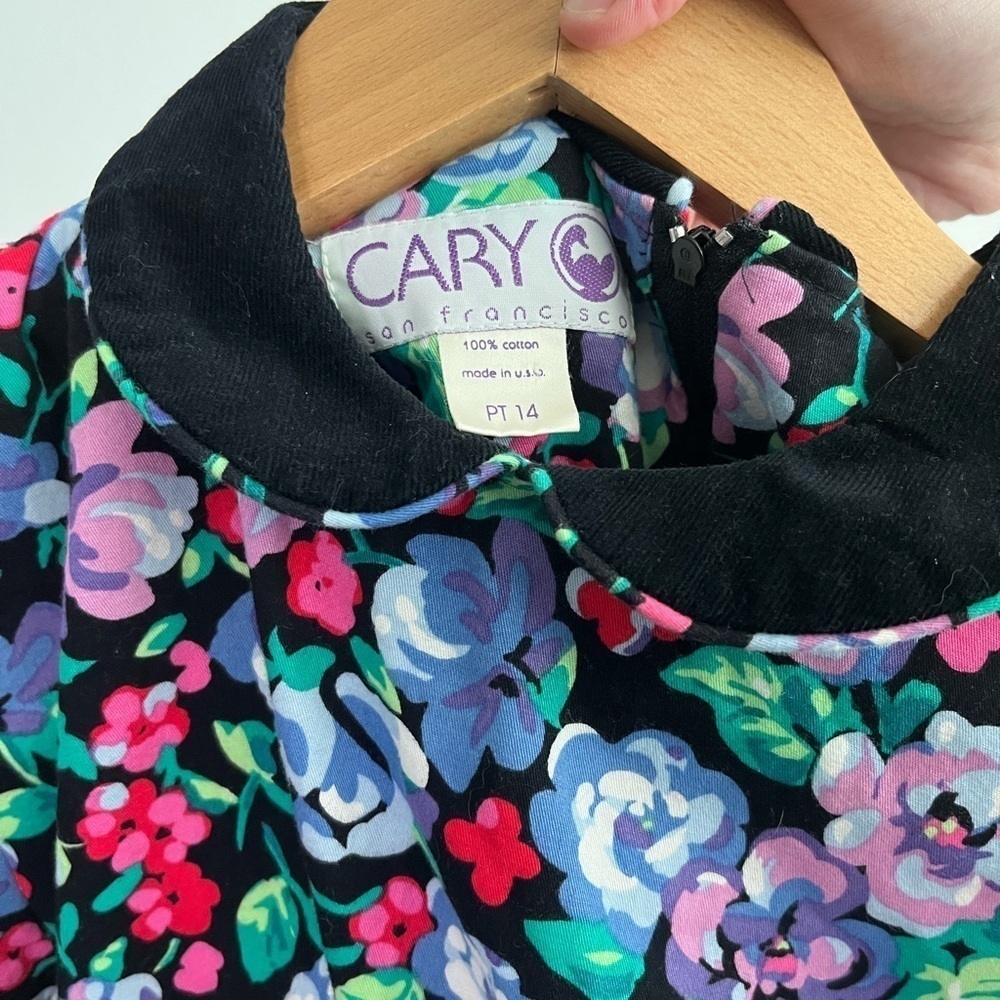 Vintage Cary San Francisco Floral Dress - Picture 3 of 3